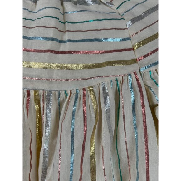 Peek Embroidered Metallic Striped Top - Picture 6 of 10